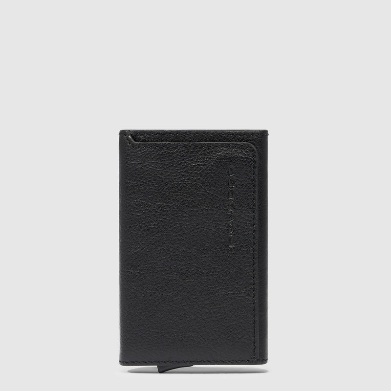 Credit card case with sliding system