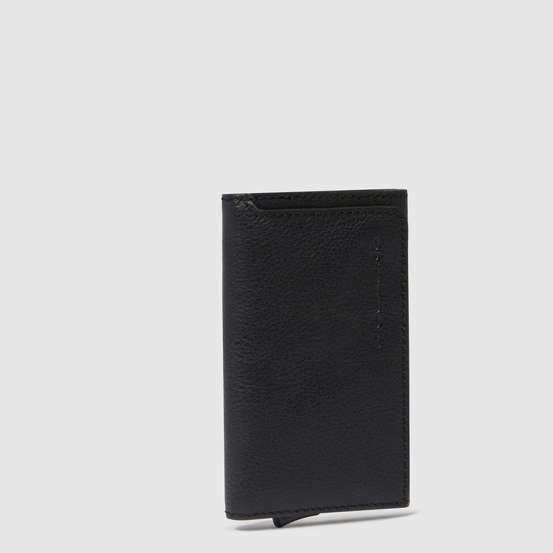 Credit card case with sliding system