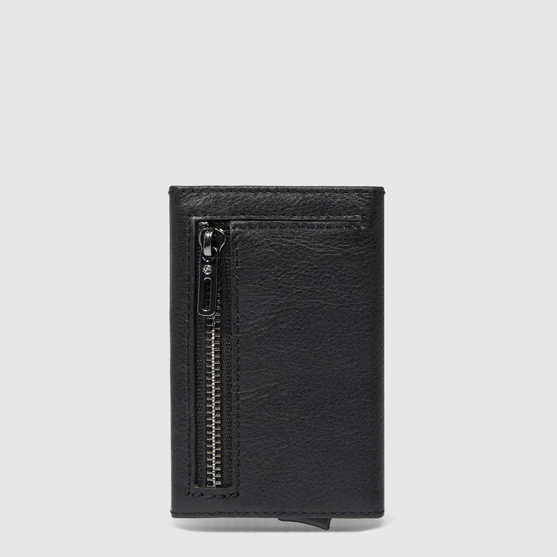 Credit card case with sliding system