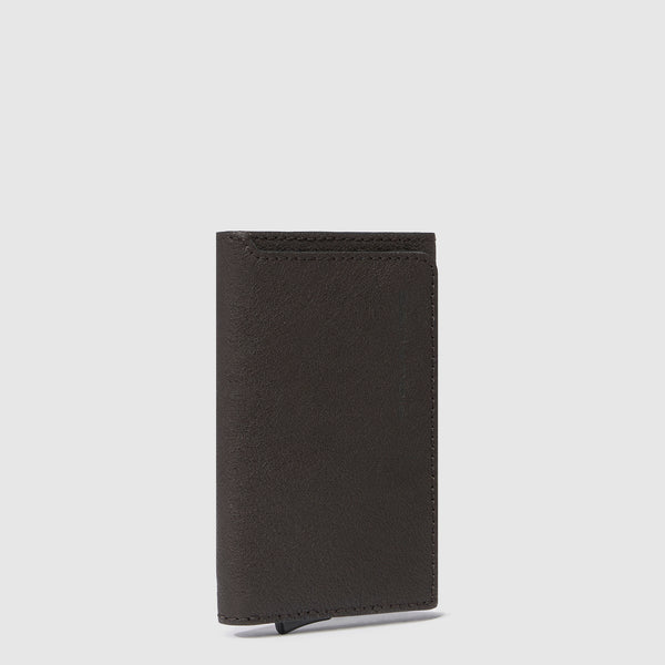 Credit card case with sliding system