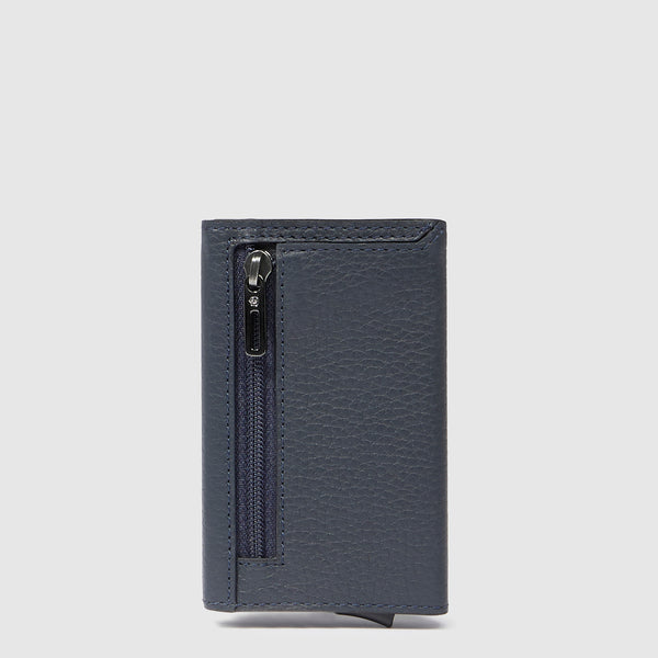 Credit card holder case with sliding system