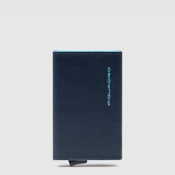 Credit card case with sliding system