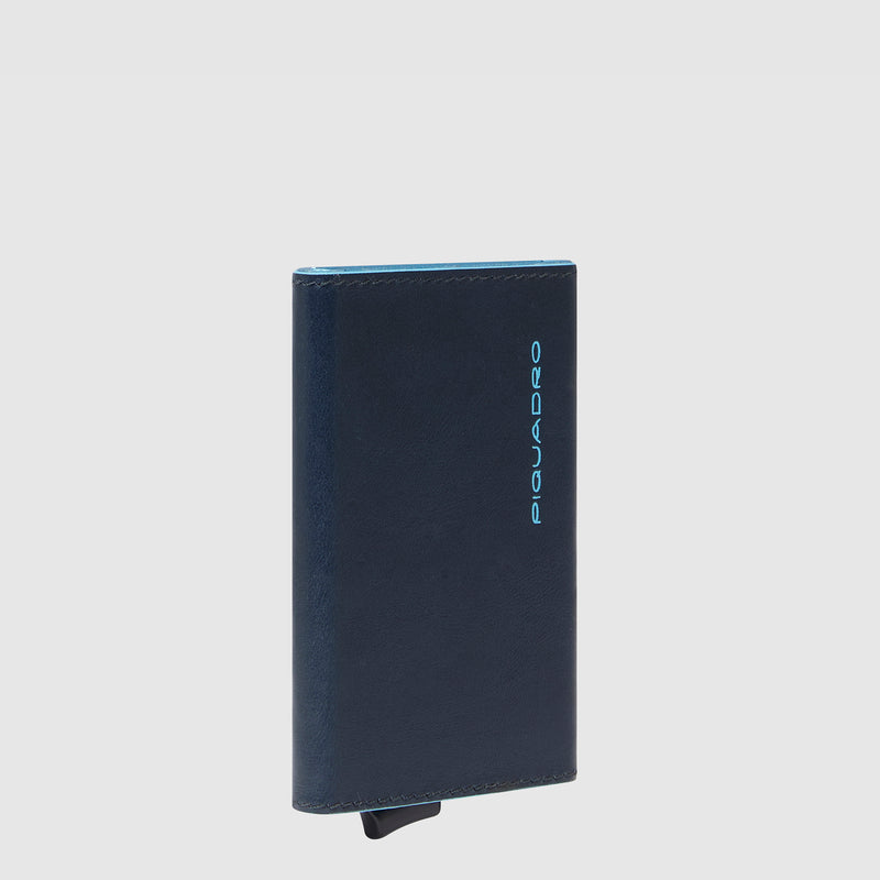 Credit card case with sliding system