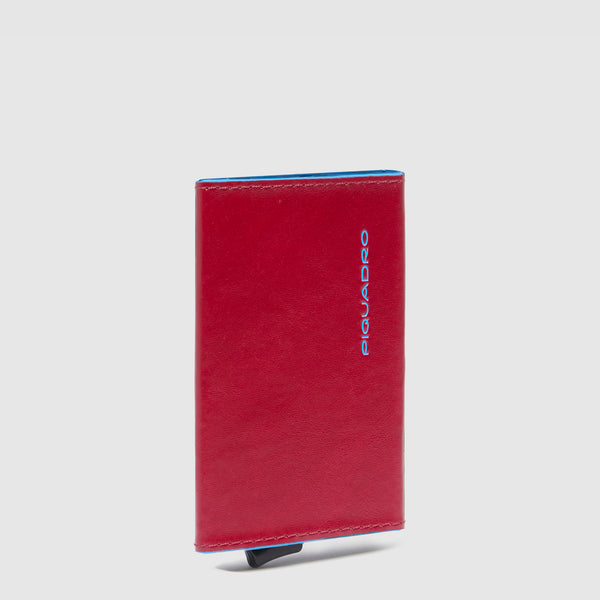 Credit card case with sliding system