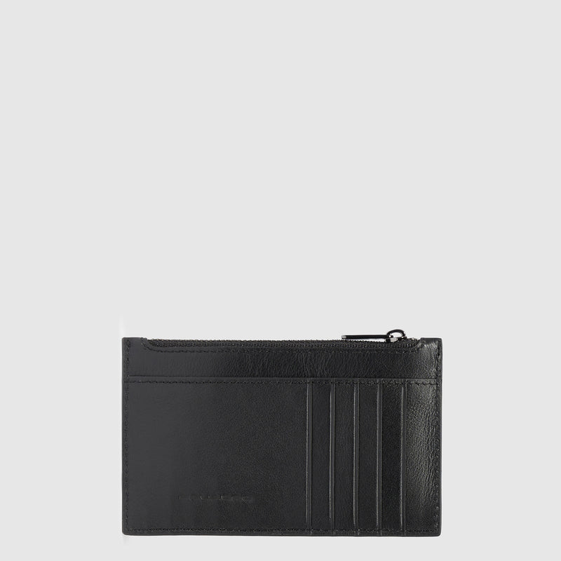 Men's slim credit card wallet with money pocket