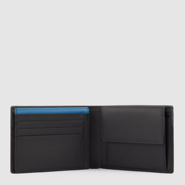 Men’s wallet with flip up ID window, coin pocket