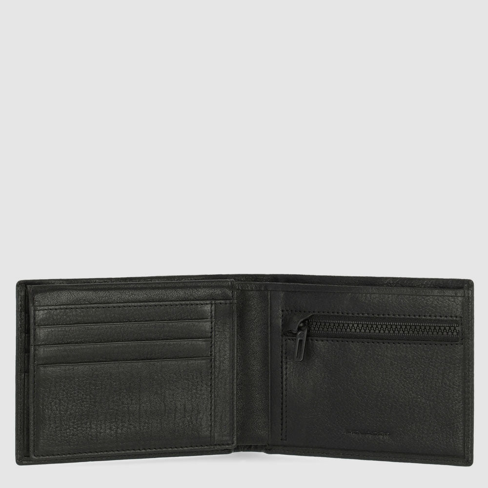 Men s wallet with zipped coin pocket