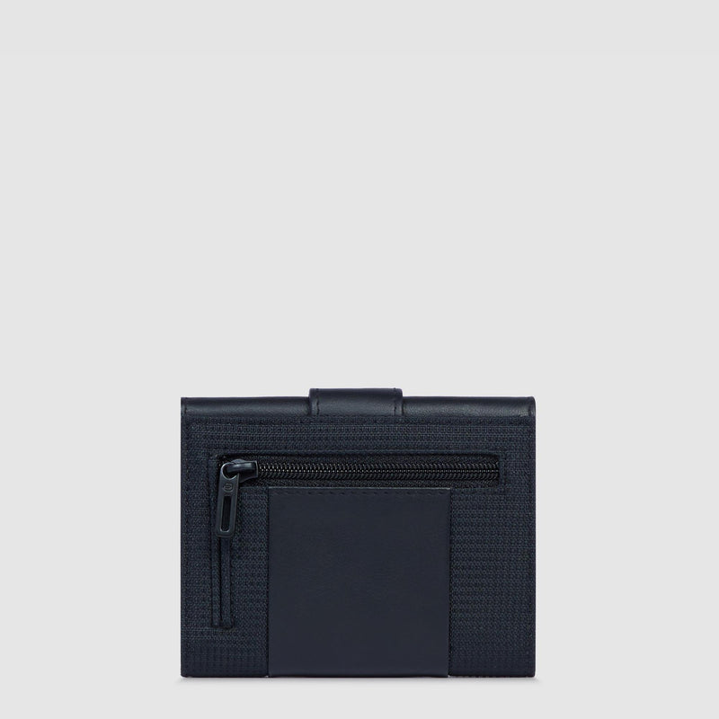 Pocket trifold men's wallet with money pocket