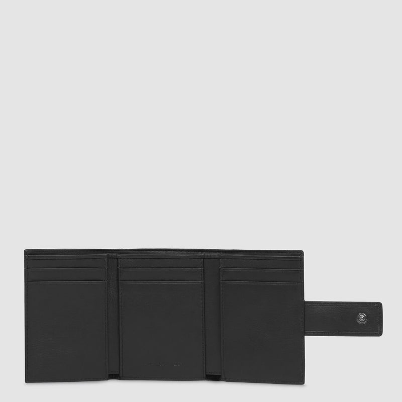 Pocket trifold men's wallet with money pocket