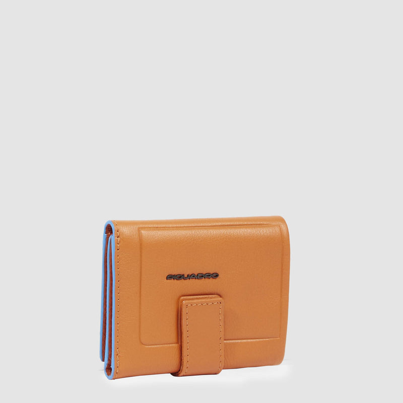 Pocket trifold men's wallet with money pocket