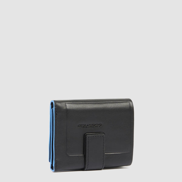 Pocket trifold men's wallet with money pocket