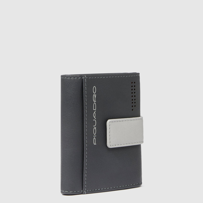 Pocket trifold men's wallet with money pocket