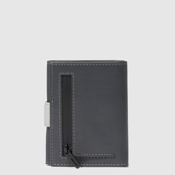 Pocket trifold men's wallet with money pocket