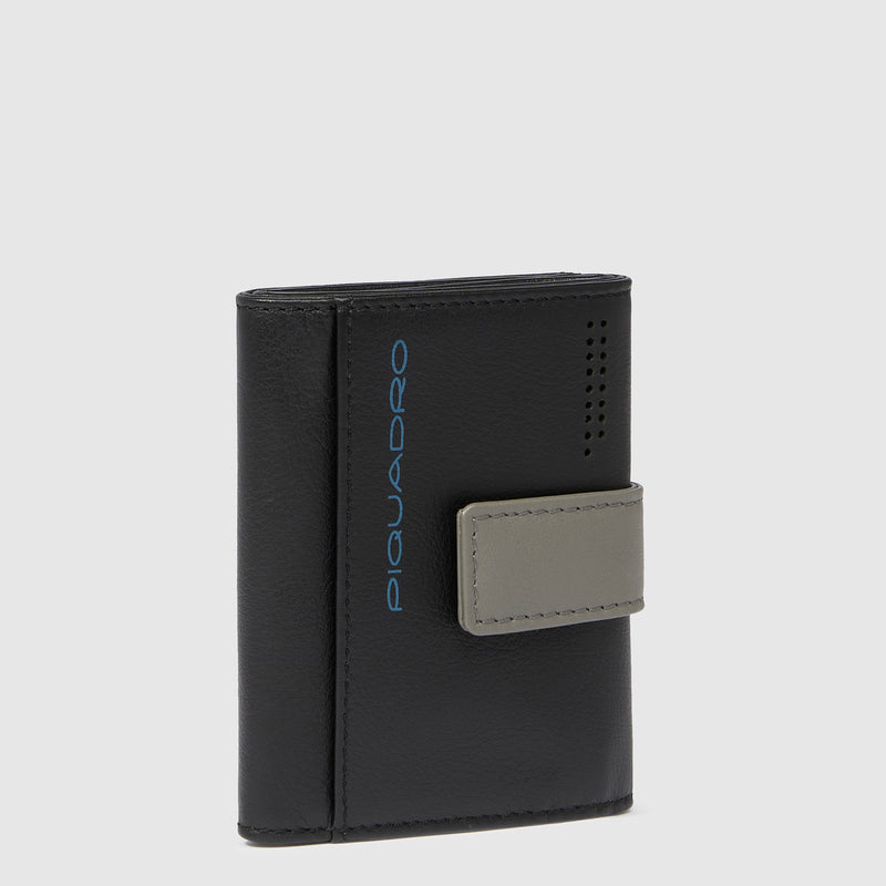 Pocket trifold men's wallet with money pocket