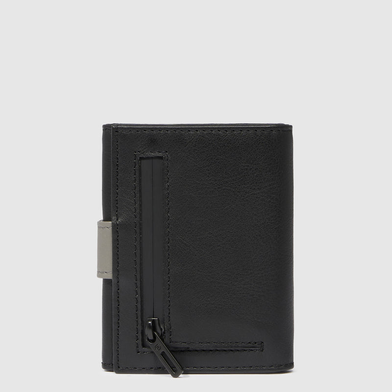 Pocket trifold men's wallet with money pocket