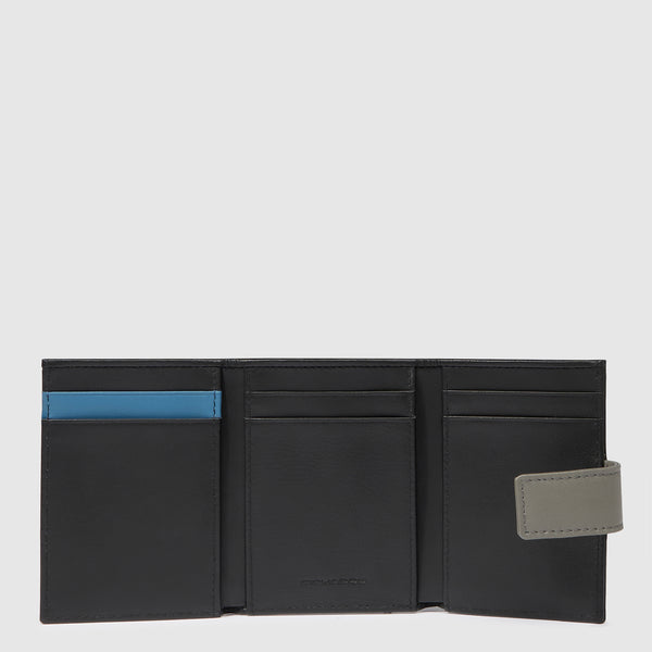 Pocket trifold men's wallet with money pocket