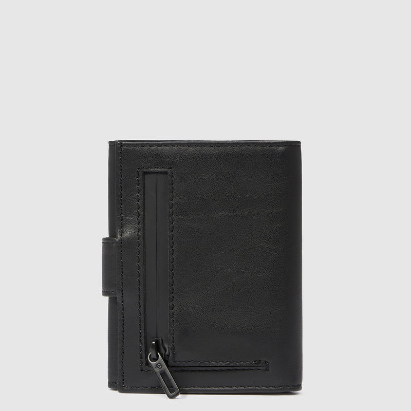 Pocket trifold men's wallet with money pocket