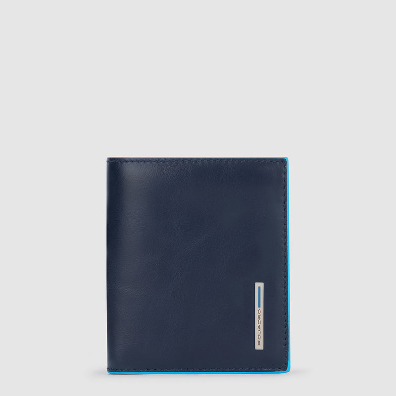 Vertical men’s wallet with coin pocket