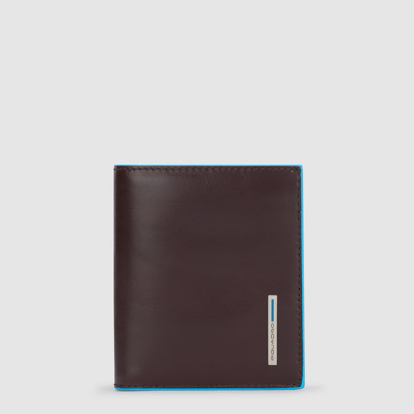 Vertical men’s wallet with coin pocket