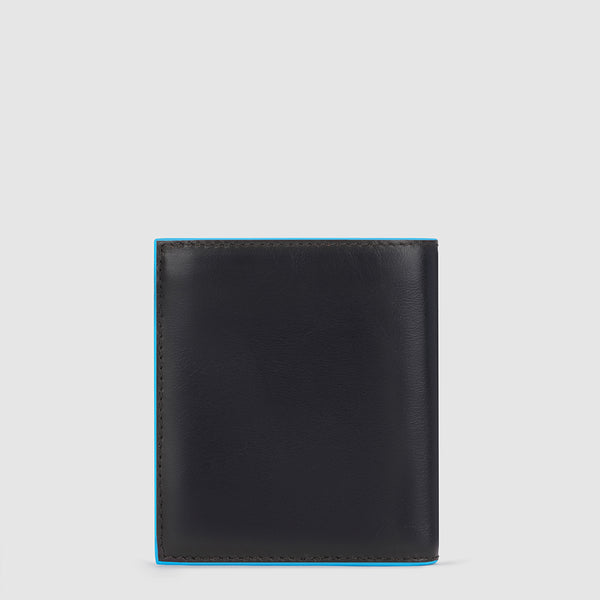 Vertical men’s wallet with coin pocket