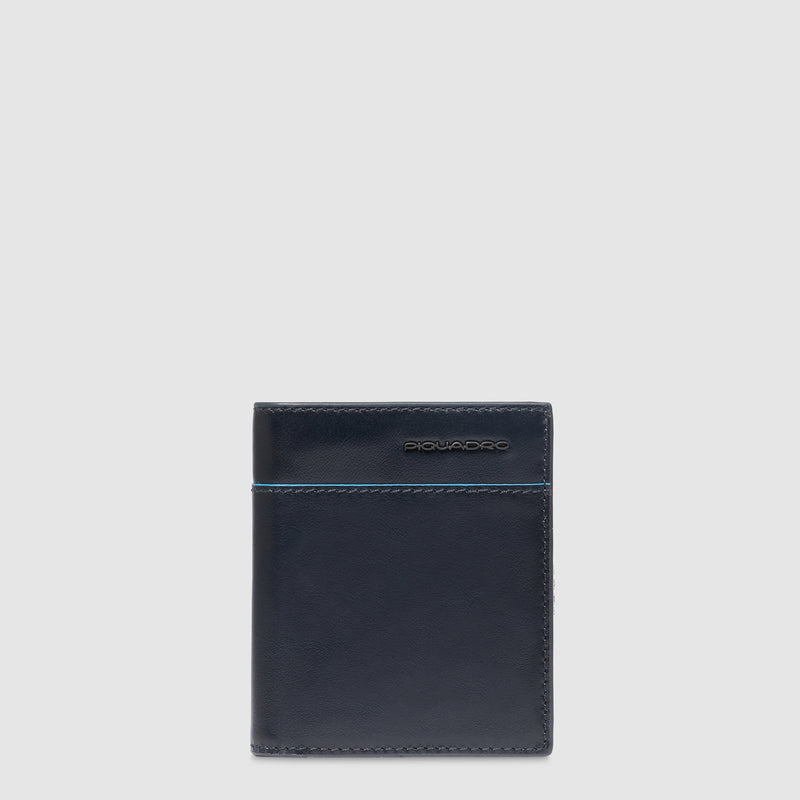 Vertical men’s wallet with coin pocket