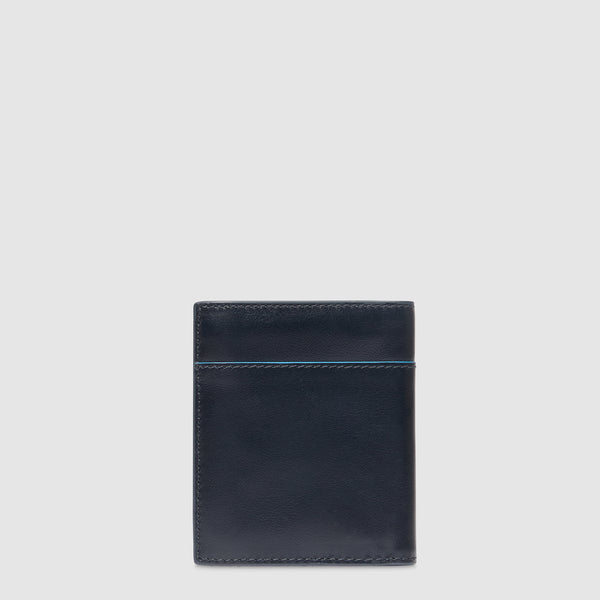 Vertical men’s wallet with coin pocket