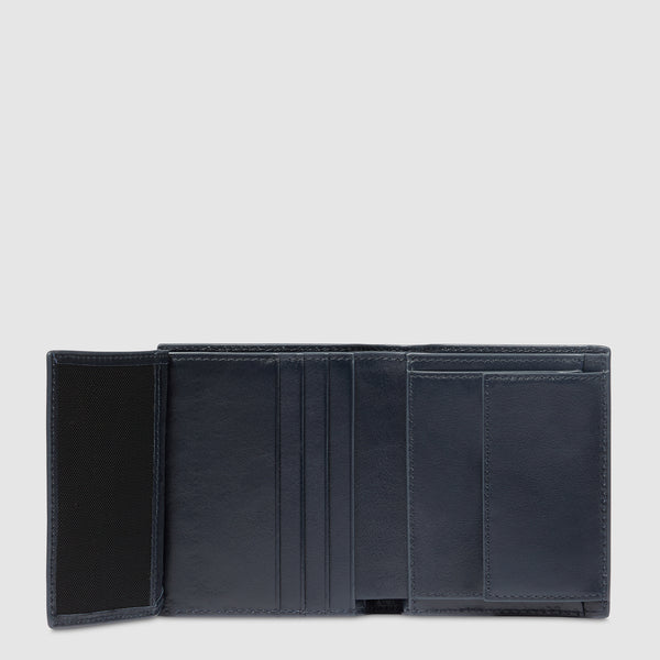 Portefeuille homme vertical avec porte-monnaie