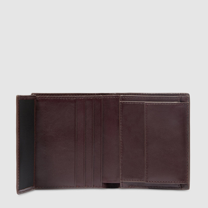 Portefeuille homme vertical avec porte-monnaie