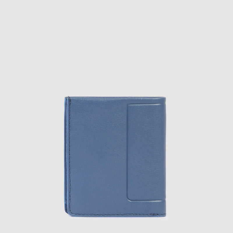 Vertical men’s wallet with coin pocket