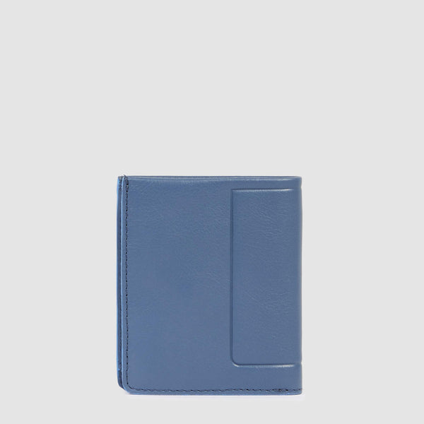 Vertical men’s wallet with coin pocket