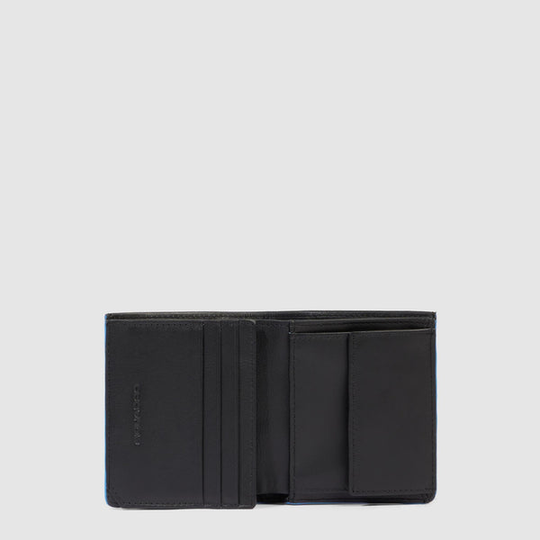 Vertical men’s wallet with coin pocket