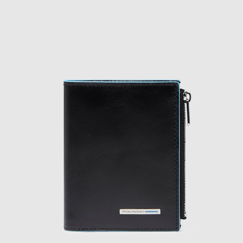 Portefeuille homme vertical avec porte-monnaie