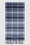 Women's check scarf with fringes