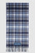 Women's check scarf with fringes